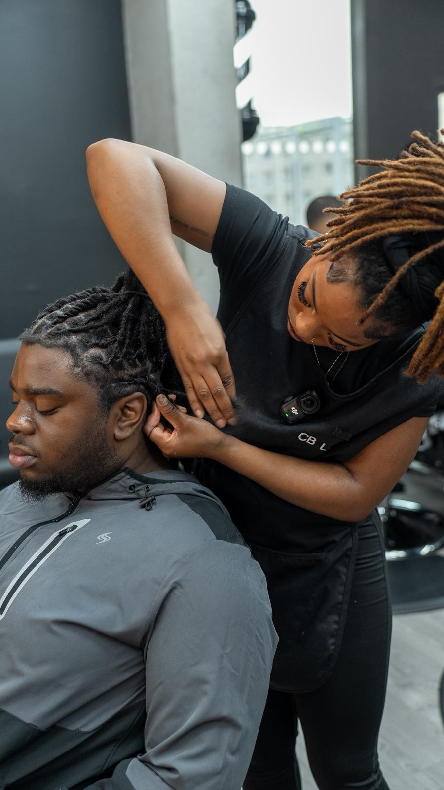 Close-up locks maintenance service at Elite Chair Barber