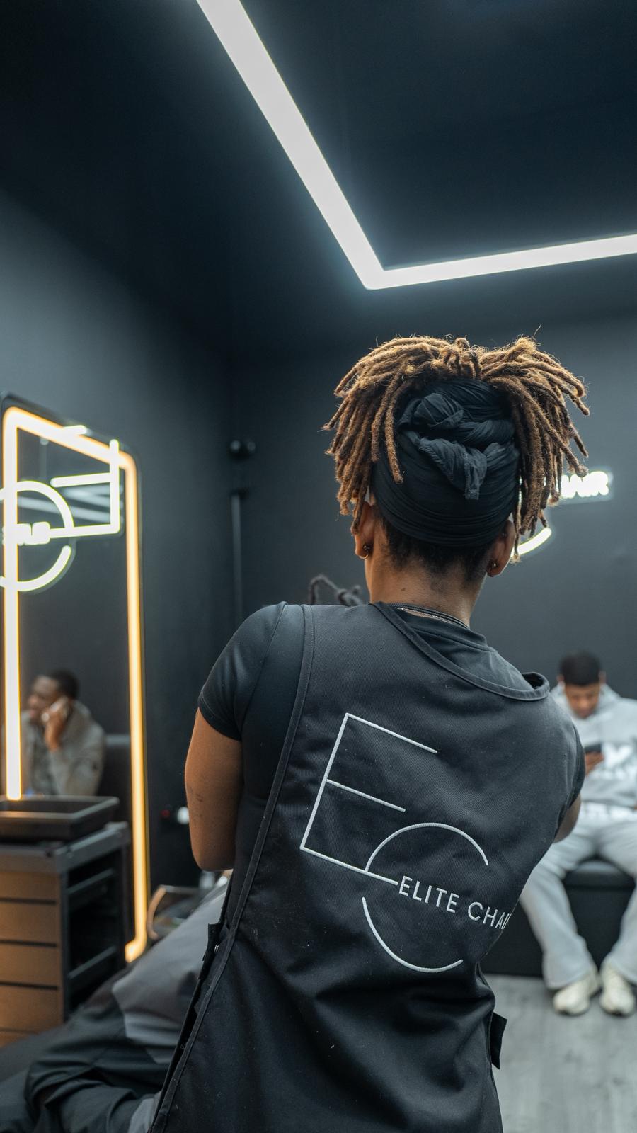 Dreadlocks styling at Elite Chair Barber in Canning Town
